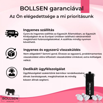 BOLLSEN Life+ Pink Edition ingyenes szállítással, egyszerű visszaküldéssel és az Egyesült Királyságban érvényes ügyfél-elégedettségi garanciával
